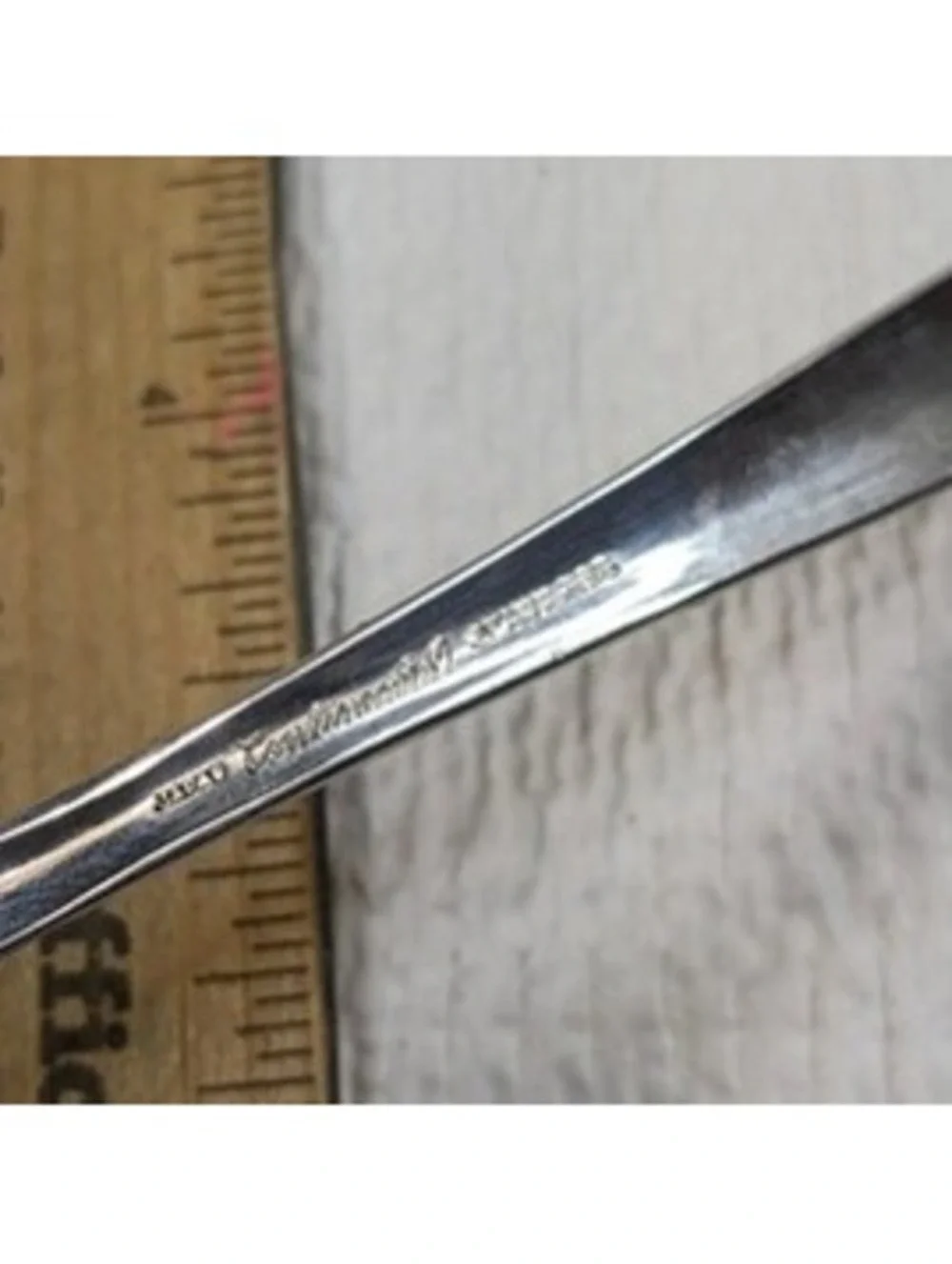 Vintage Continental Stainless CSS1 3 dinner knives, sugar spoon, fork and spoon